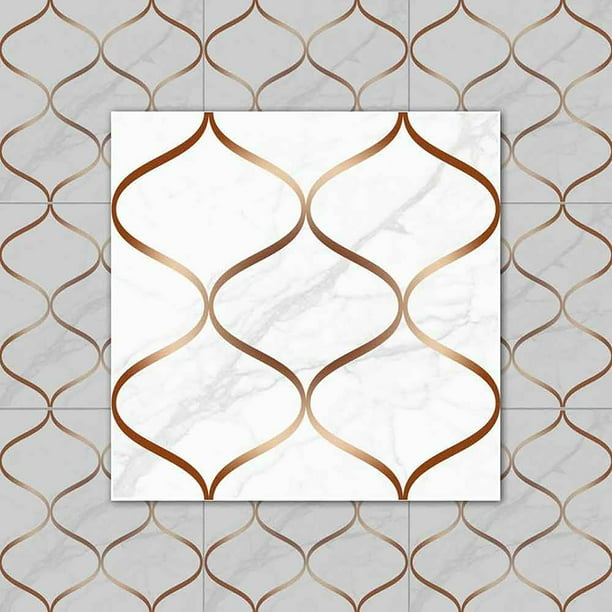10PCS 3D Wall Stickers Self Adhesive Brick Tile Sticker Kitchen Bathroom Decor